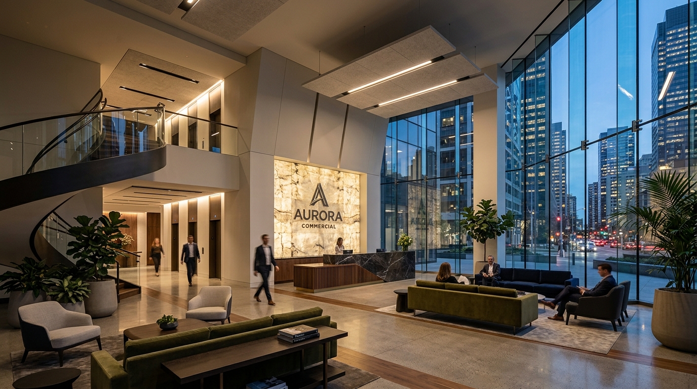 Commercial Workspace Lobby Scan Showcase